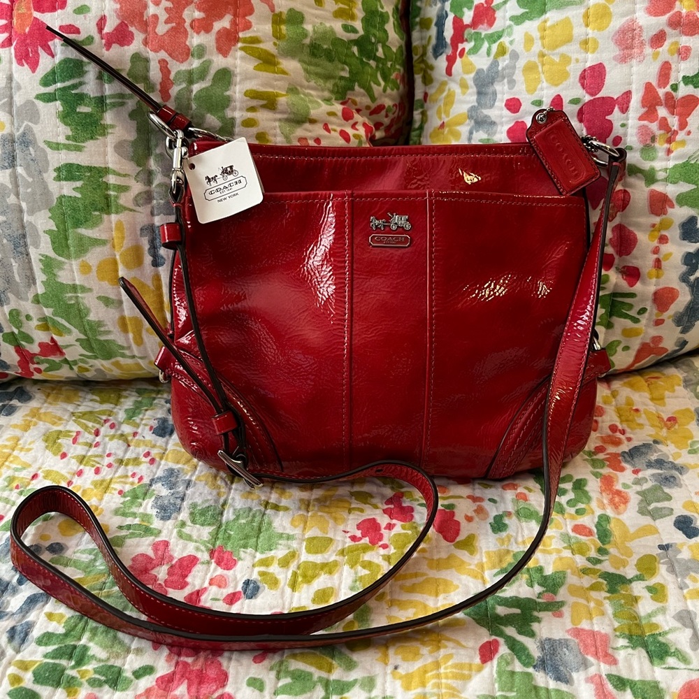 Red Coach Crossbody NWT
